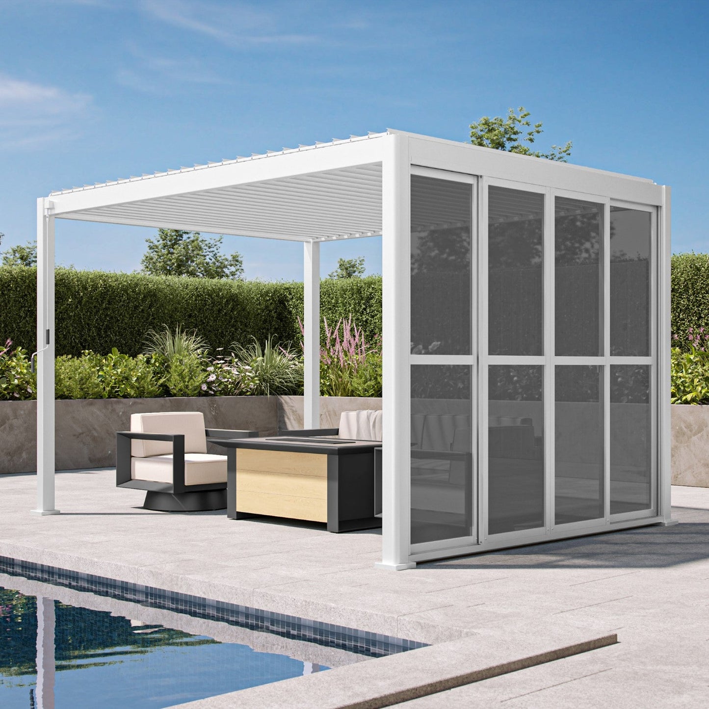 111 Accessory - 10' White sliding door
