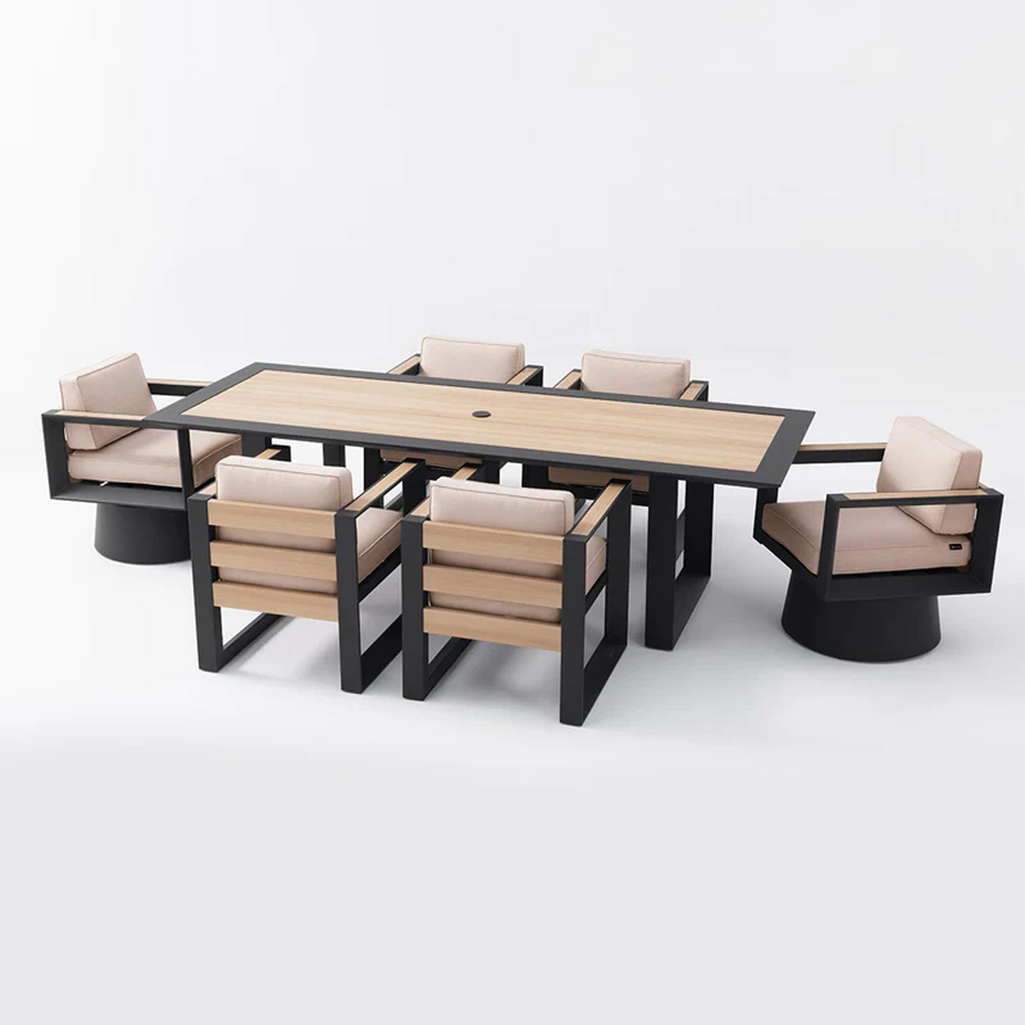 Bundle Set - Mirador 7-piece dinning set + 3-piece conversation set