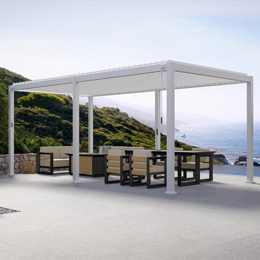 MIRADOR 111DA 10'x20' WHITE PERGOLA