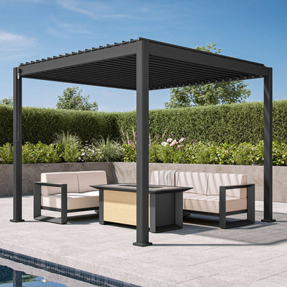 MIRADOR 111SR 10'x10' WHITE PERGOLA