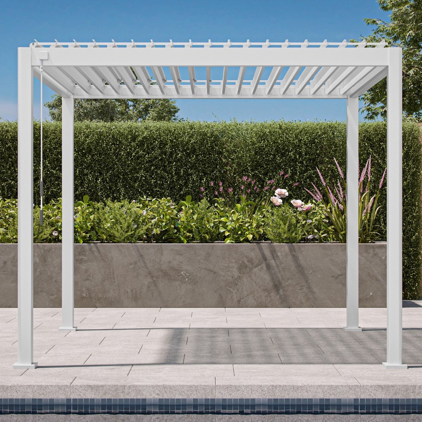 MIRADOR 111SR 10'x10' WHITE PERGOLA