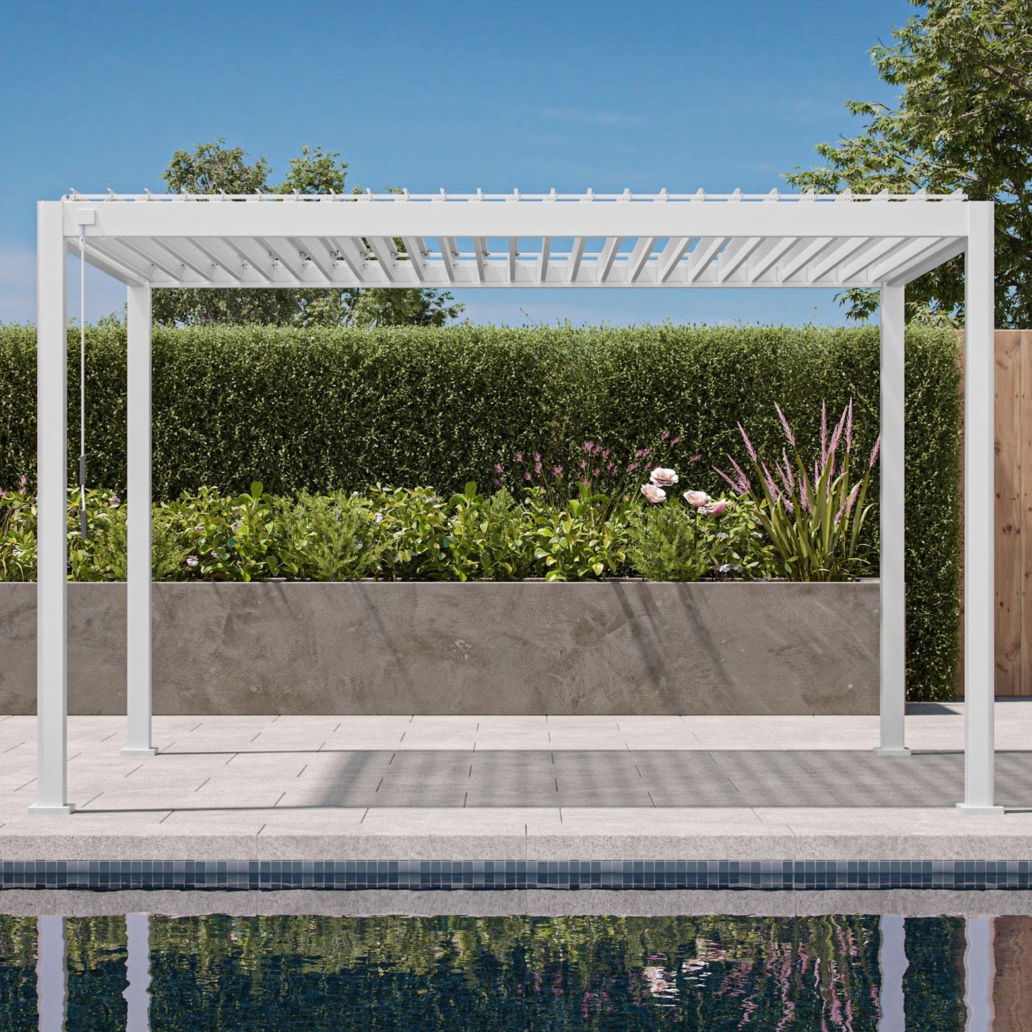 MIRADOR 111SR 10'x13' WHITE PERGOLA