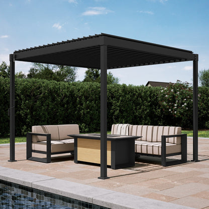 MIRADOR 80S 10'x10' LATTE PERGOLA