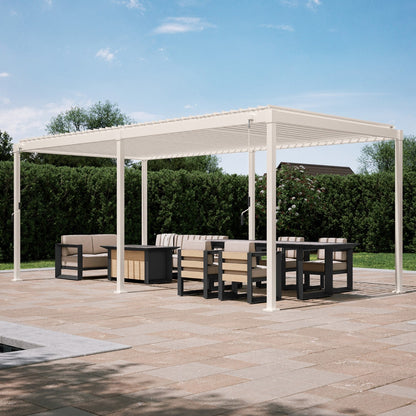 MIRADOR 80S 10'x20' CHARCOAL PERGOLA