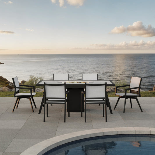 Sarava Dining Set -  7-piece - Mirador Outdoor Furniture